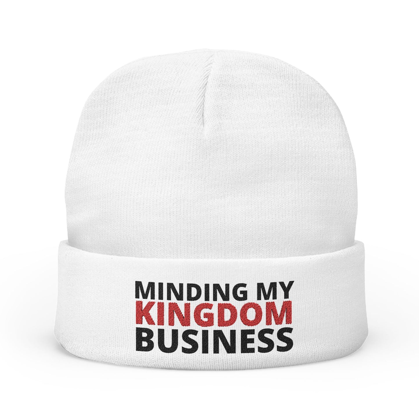 Minding My Kingdom Business Knit Beanie