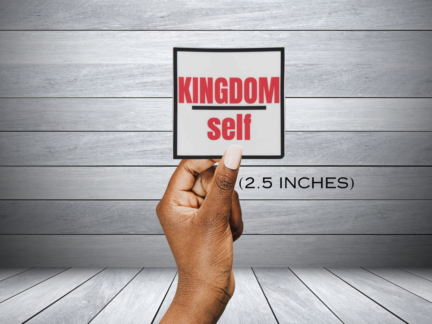 Kingdom over self sticker